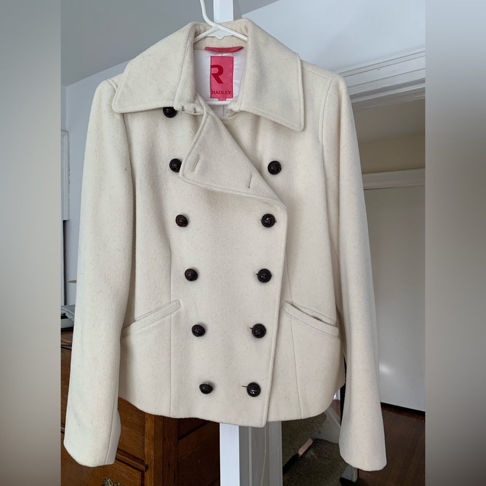 Women's Cream Peacoat